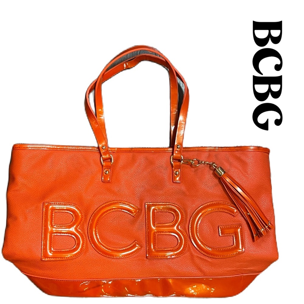 BCBG Orange Tote Bag